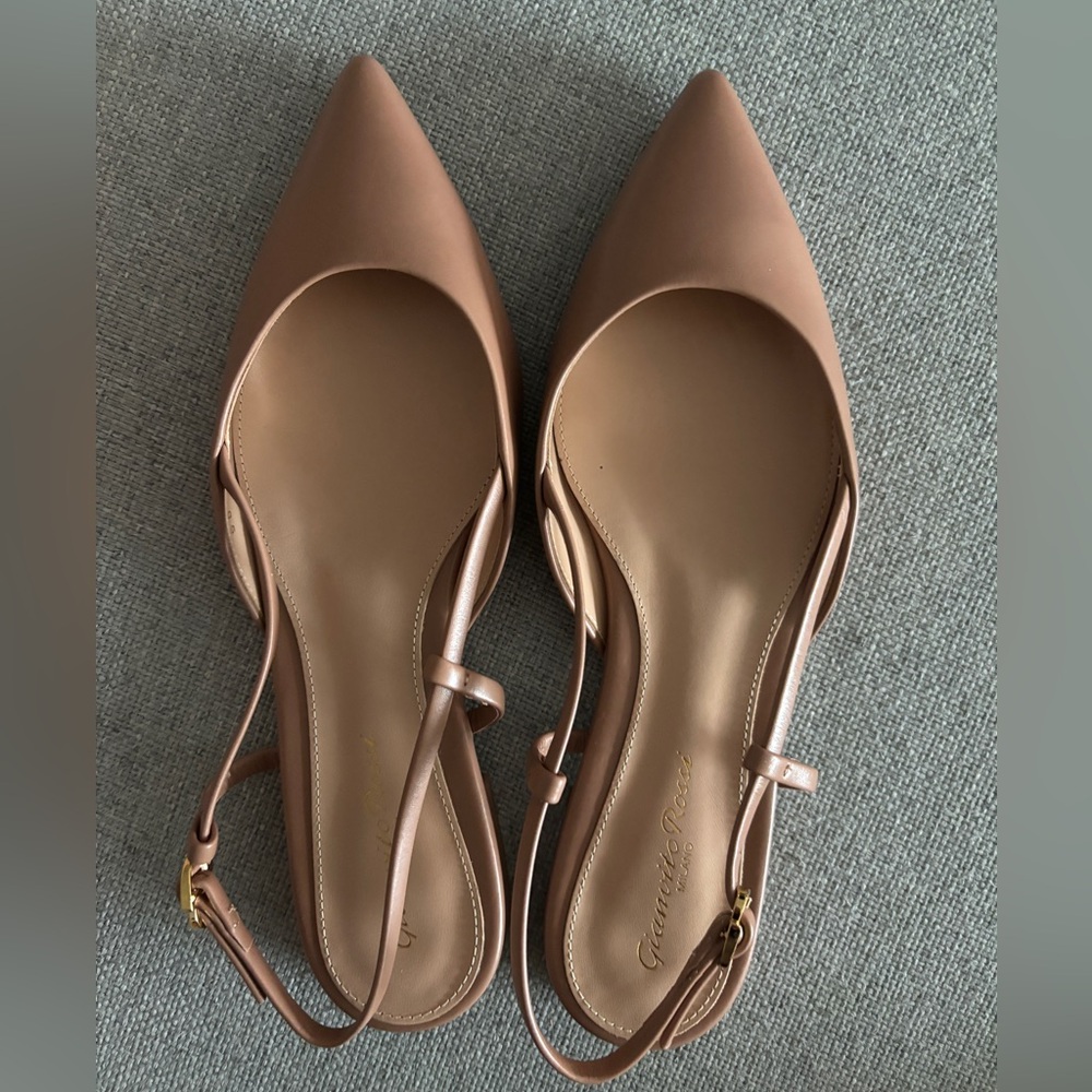 Gianvito Rossi ascent 05 slingback in praline size 36.5 (6.5)